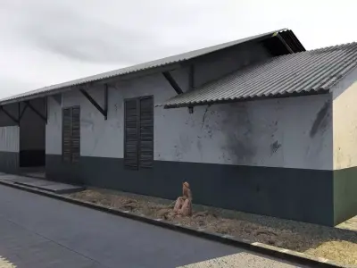 Indonesian Station Low-poly 3D model