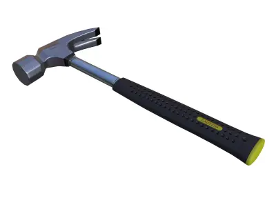 claw hammer  Low-poly 3D model