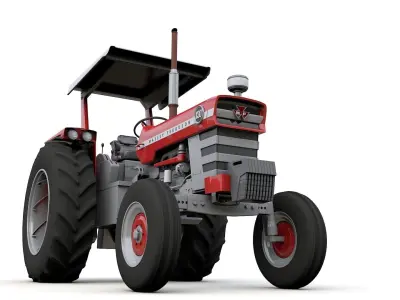 Massey Ferguson 1130 Canopy Tractor 1968 3D model