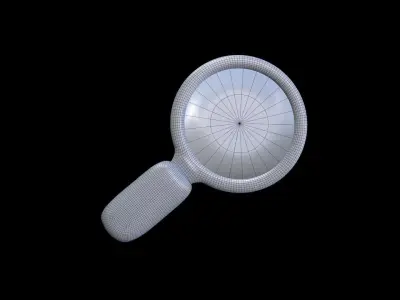 Magnifying Glass icon Low-poly 3D model