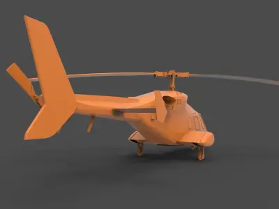 BELL 222 3D print model
