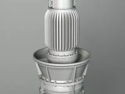 HYDRAULIC TURBINE 3D model