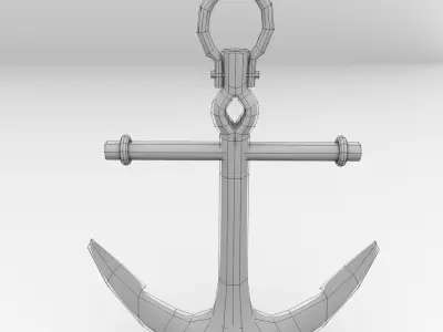 Anchor rusty 3D model