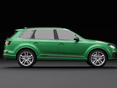 Audi Q7 Tfsi e Green 2 3D model