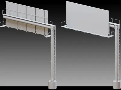 41 Billboard Props- High detail 3d models 3D model