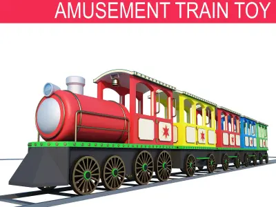 Amusement Train Toys 3D model