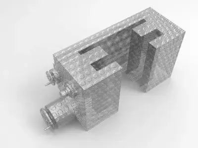 carriage metal structure Free 3D model
