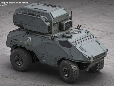 ARMORED VEHICLE 3D model by MaximMMI