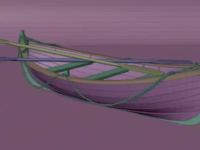 Realistic Raw Boat 3D model