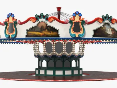Vacant Carousel 3D model