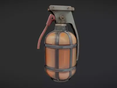 military hand grenade 3D model buy