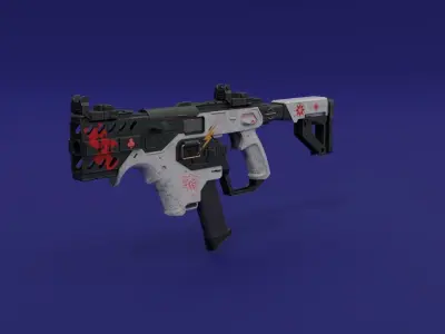 Custom Paint SMG 3D model