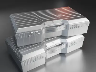 Military Crate-Box 3D model