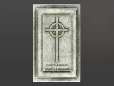 Chest Tomb 2 Low-poly 3D model
