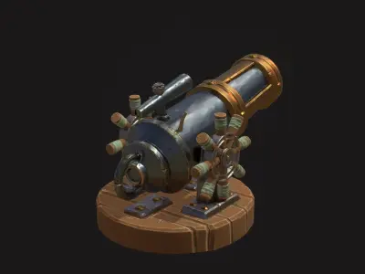 Tower Defense Constructor  part Pbr3 Low-poly 3D model