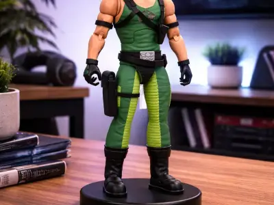 G I Joe Classified Cobra Copperhead Low-poly 3D model
