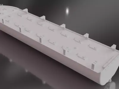 New Oase Industrial Tanker Ship Cargo Vessel 3D model