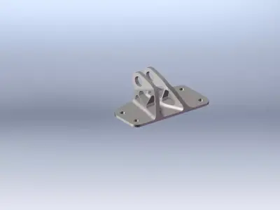 GE Jet engine bracket Free 3D model