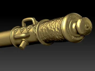 Old cannon 3D print model