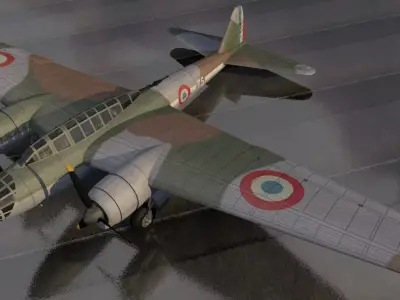 Amiot 354 3D model