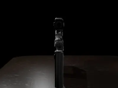 Sci-Fi Concept Gun Free 3D model