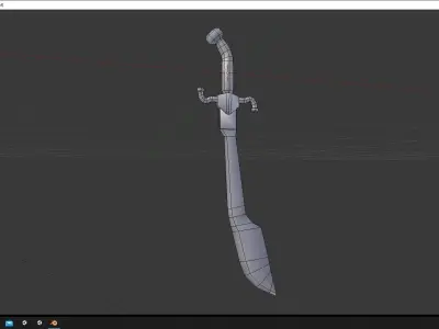 Saber sword Low-poly 3D model purchase