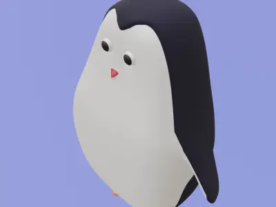 Cute penguin Free 3D model