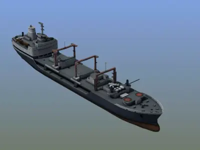 Cargo Ship LD1 3D model