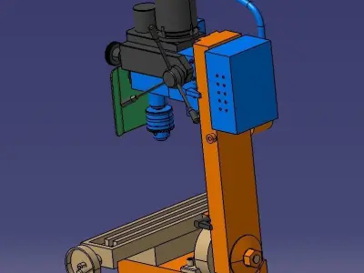 Small bench drill model 3D model
