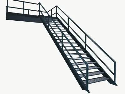 Industrial stair 3D model buy