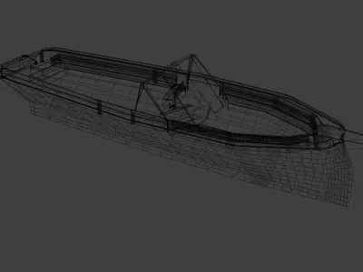 Sleek Modern Boat  Free 3D model