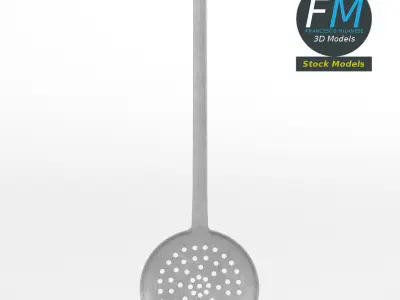 Skimmer stainless steel strainer 3D model