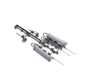 Rooftop Cell Phone Tower  3D model