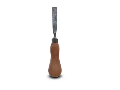 Antique Chisels Woodworking Tools 3D model