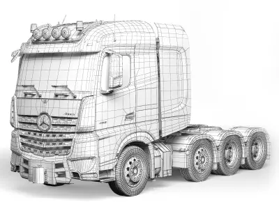 Mercedes-Benz Arocs 4163 8x4 2020 3D model