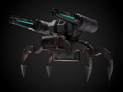 4 legs robot 3D model