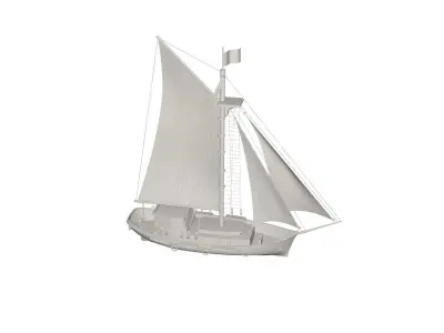 Ship concept 3D model