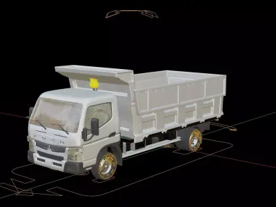 Mitsubishi Fuso Canter Tipper 3D model