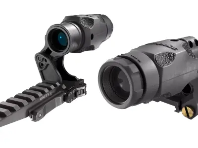 Complete rifle scope and red dot optic bundle 3D Model Pack