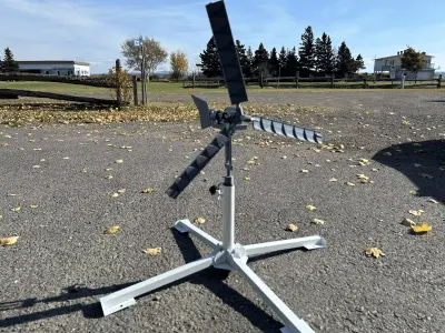 HORIZONTAL PORTABLE 3D PRINTED WIND TURBINE 15-20 WATTS Free 3D model