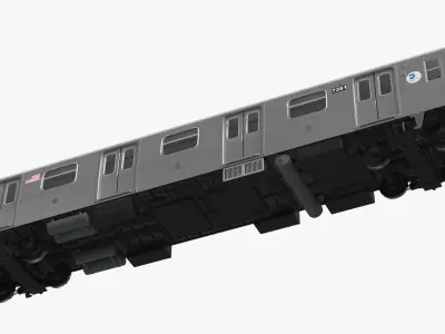  MTA Subway Car R160 for M Line Silver 