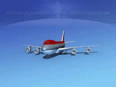 Boeing 747-100 Northwest Airlines 3D model