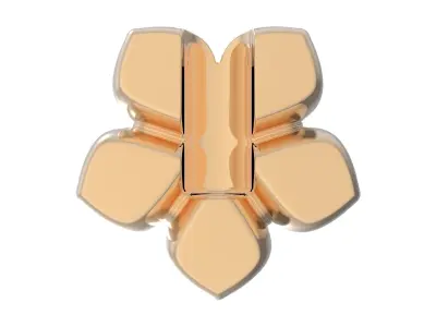 Flower bangle part 3D print model