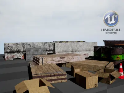 Industrial City Pack Low-poly 3D model purchase