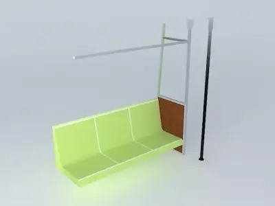 Subway Bench 3D model