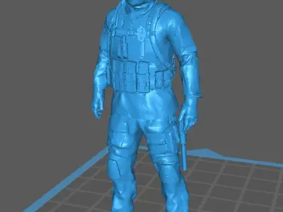 soldier operator  3D print model