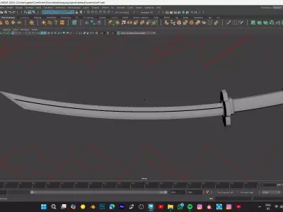 SWORD MODEL Low-poly 3D model buy