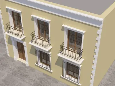 Mexican House 3D model 2