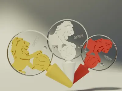 Sample Random Token Design 3D model