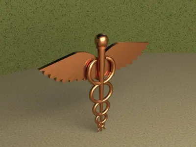 Symbol Of Medicine 3D model